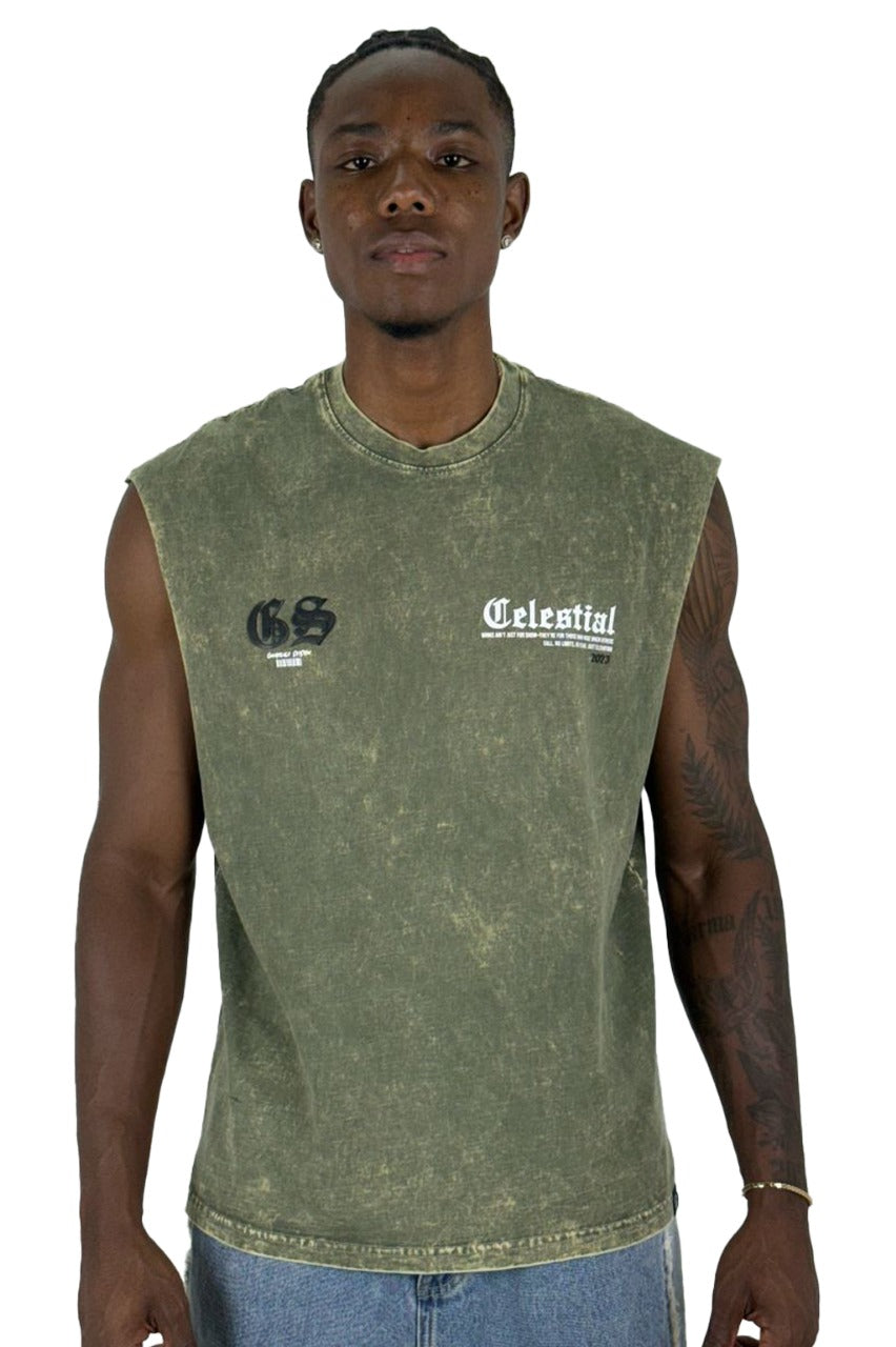 Camisilla Alto Gramaje sky Celestial