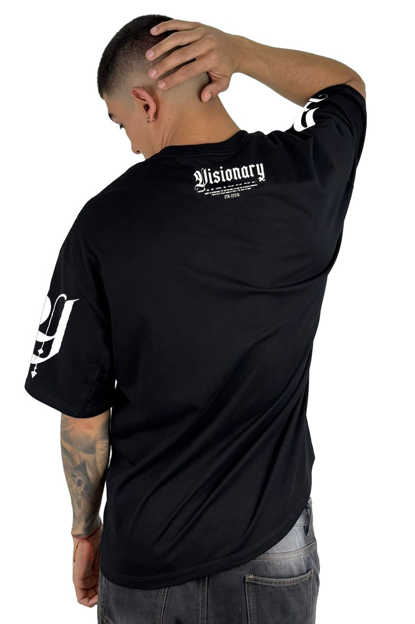 Oversize Negra Visionary Alto Gramaje