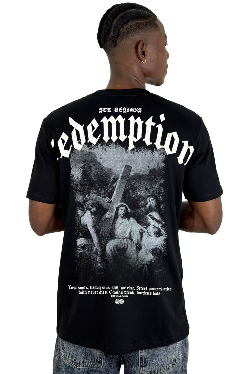 Camiseta Negra Redemption Alto Gramaje