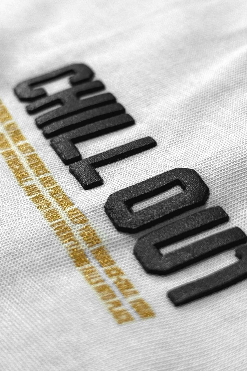 Camiseta Blanca Chill Out Alto Gramaje