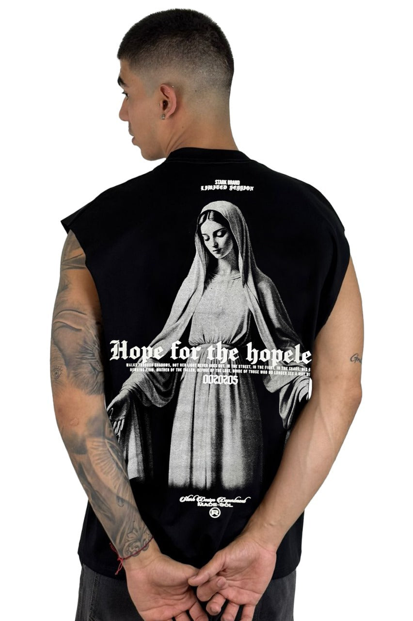 Camisilla Negra Hope Hopele Alto Gramaje