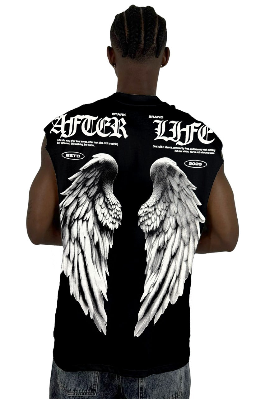 Camisilla Negra AfterLife Alto Gramaje