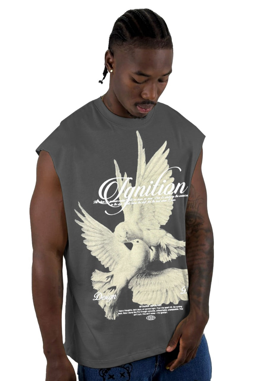 Camisilla Gris Ignition Alto Gramaje