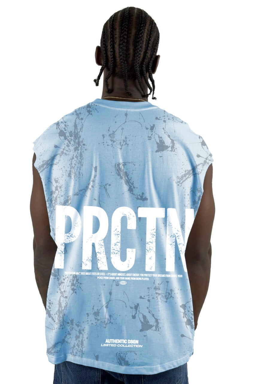 Camisilla Azul Real PRCTN Alto Gramaje