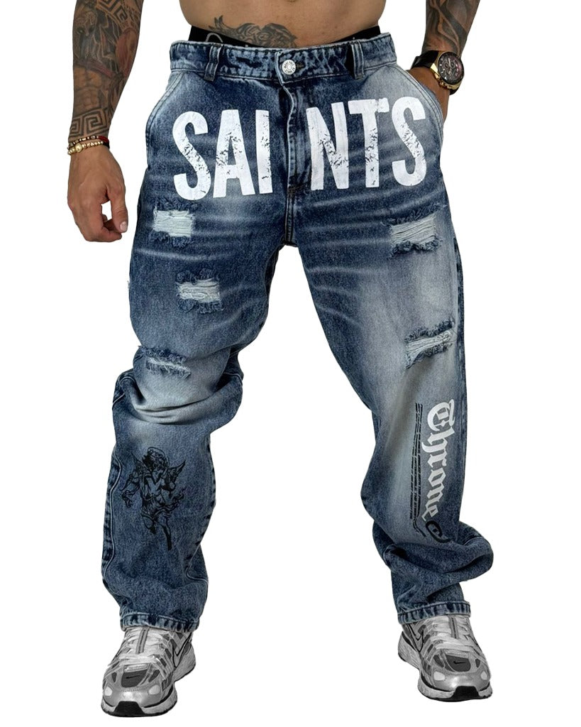 Jean Baggy Clasico Azul 1003/2 Stamp Saint