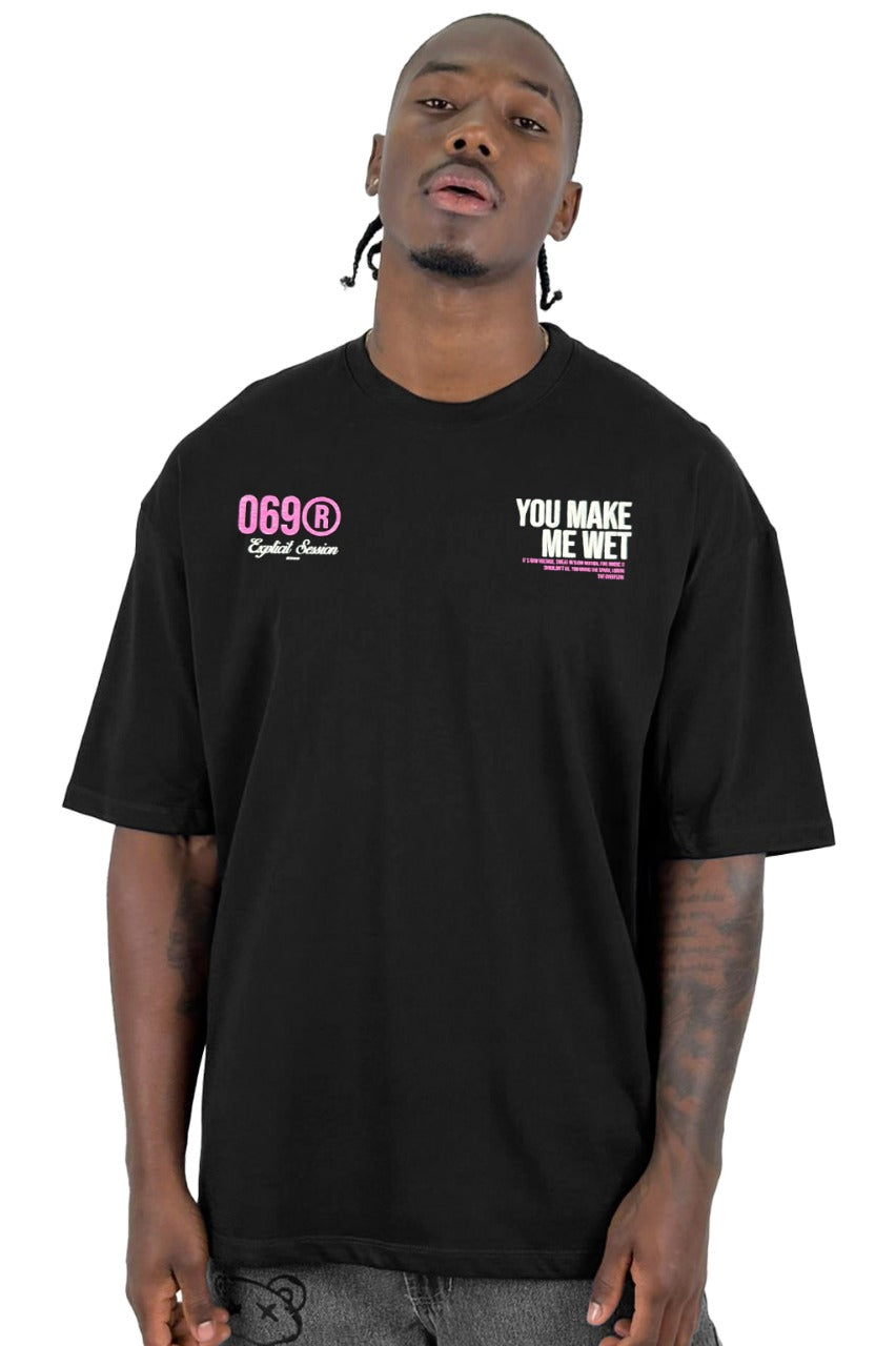 Oversize Negra You Make Me Alto Gramaje