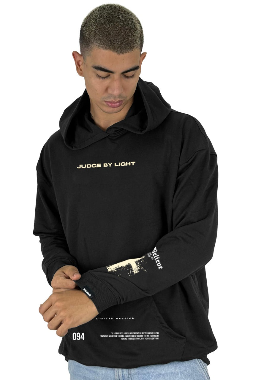 Buzo Capucha Negro Judged By Light