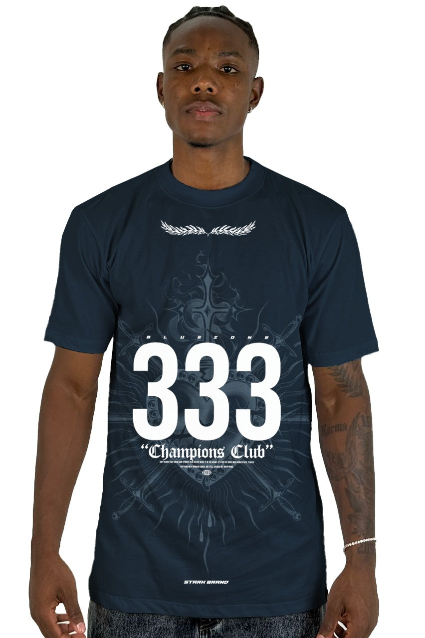 Camiseta Azul Oscuro Champions Club 333 Alto Gramaje