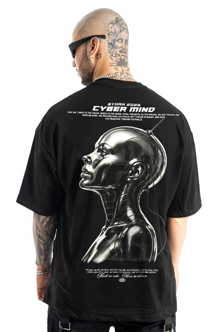Oversize Negra Cyber Mind Alto Gramaje