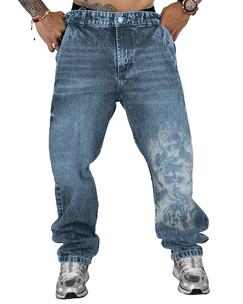 Jean Baggy Clasico Azul Laser Angeles del 004