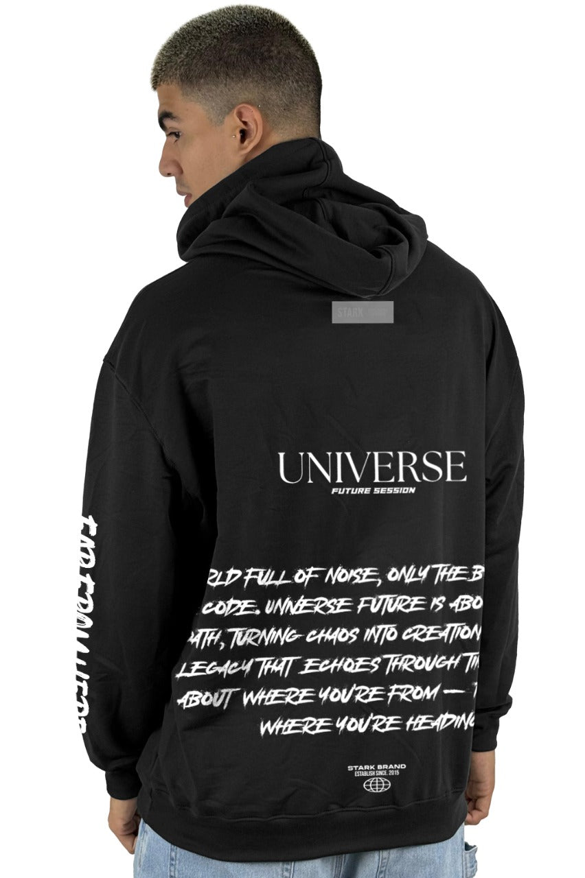 Buzo Capucha Negro Universe
