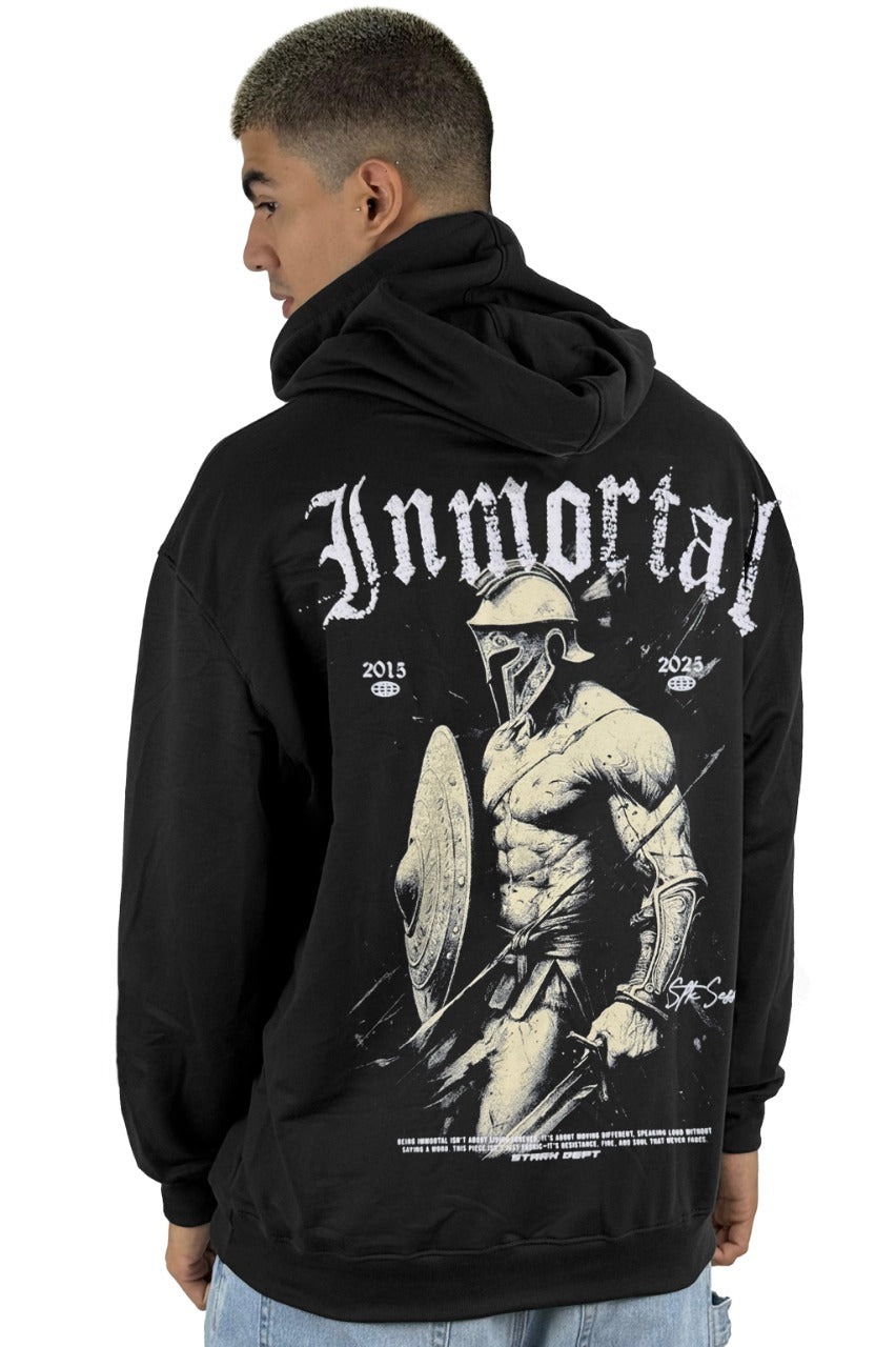 Buzo Capucha Negro Inmortal
