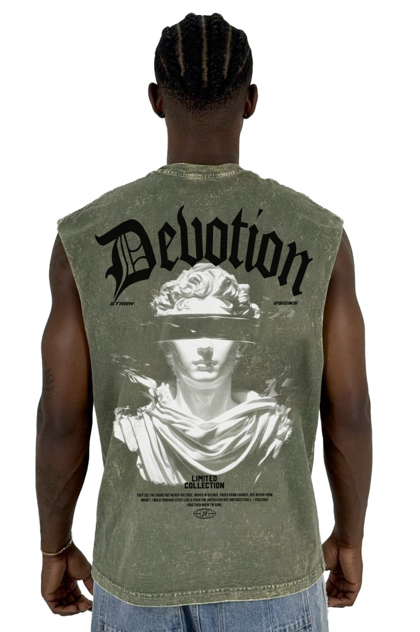 Camisilla Alto Gramaje Sky Verde Devotion