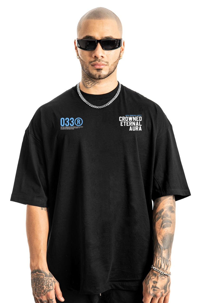 Oversize Negra Crowned Eternal Aura 33 Alto Gramaje