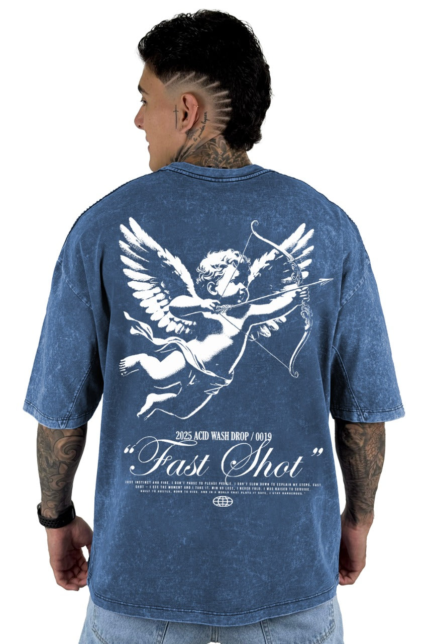 Oversize Sky Azul Fast Shot