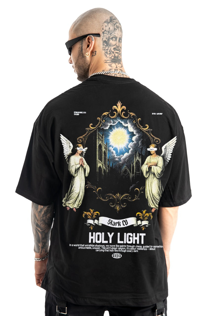 Oversize Negra Holy Light Alto Gramaje