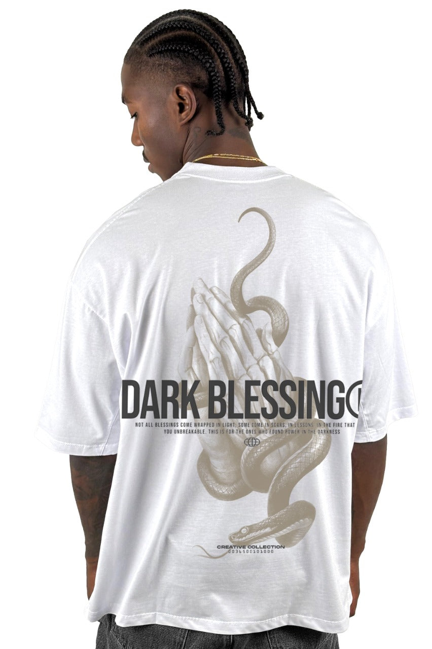 Oversize Blanca Dark Blessing Alto Gramaje