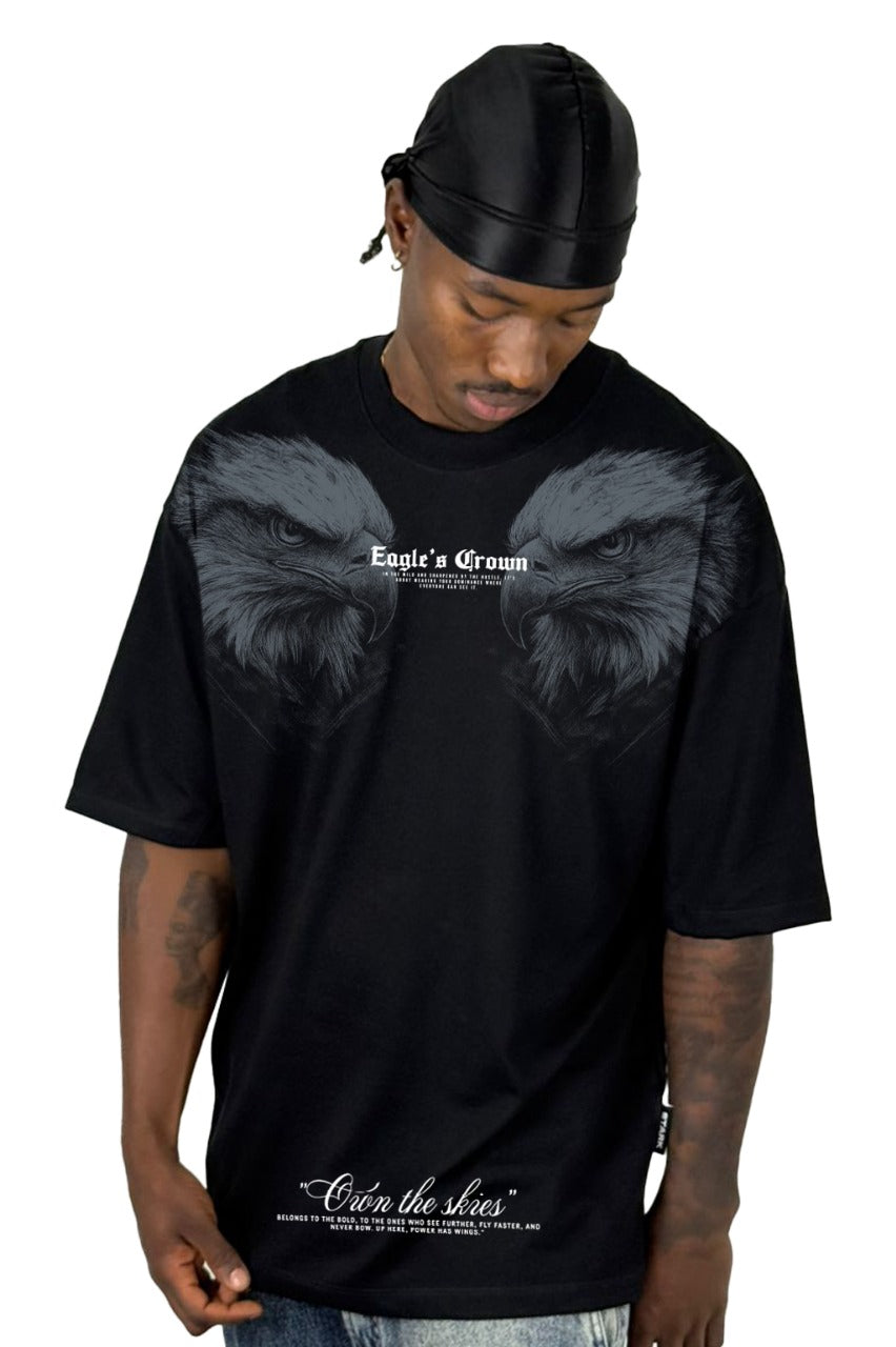 Oversize Negra Eagle´s Crowmn Alto Gramaje