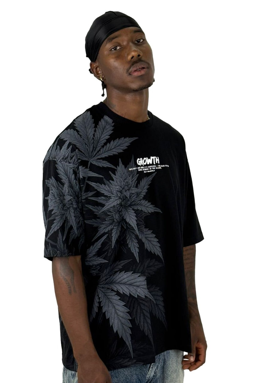 Oversize Negra Growth 420 Alto Gramaje