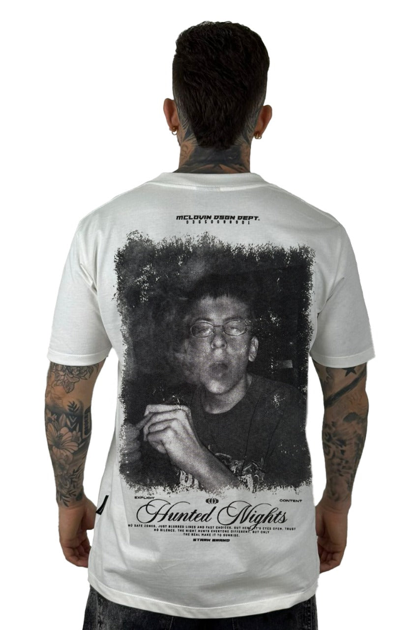 Camiseta crudo Hunted Nights Alto Gramaje