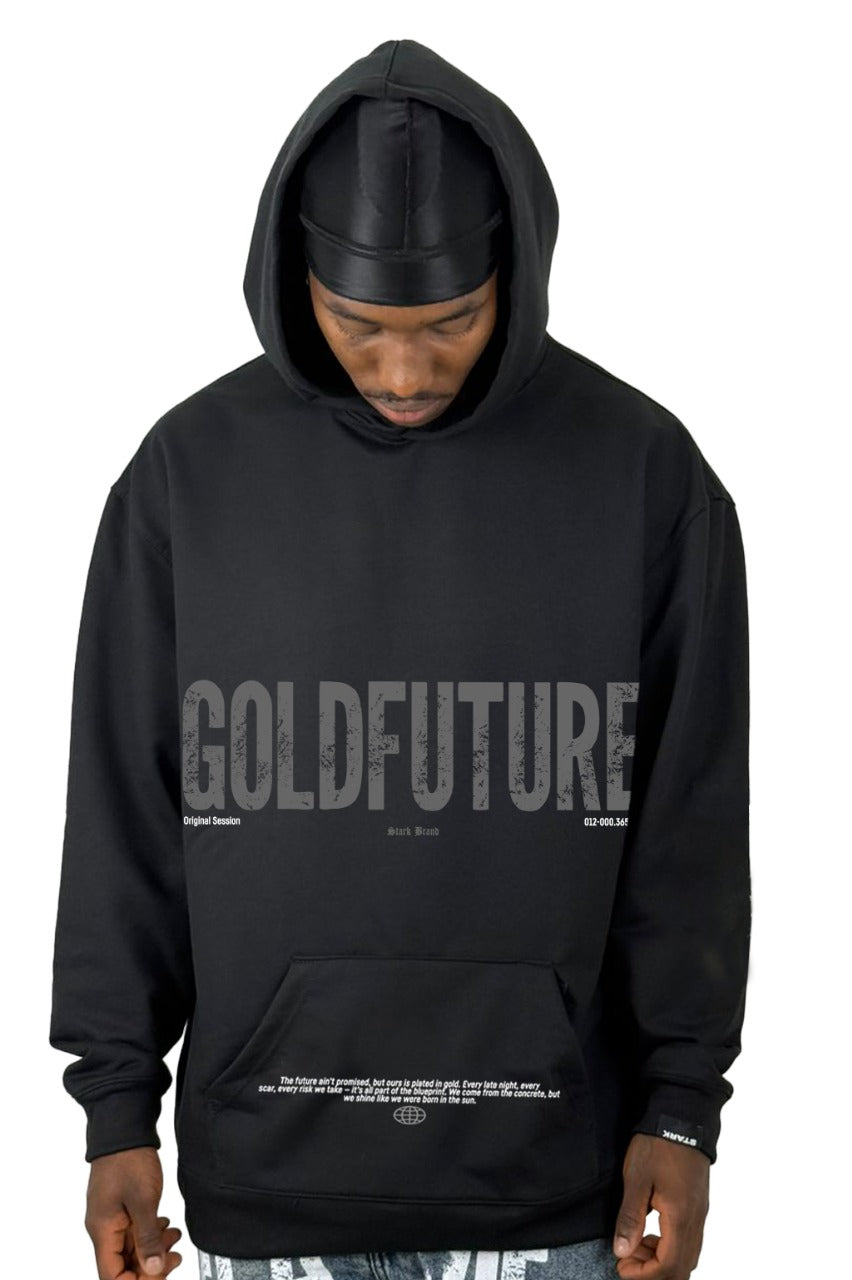 Buzo Capucha Negro Gold Future