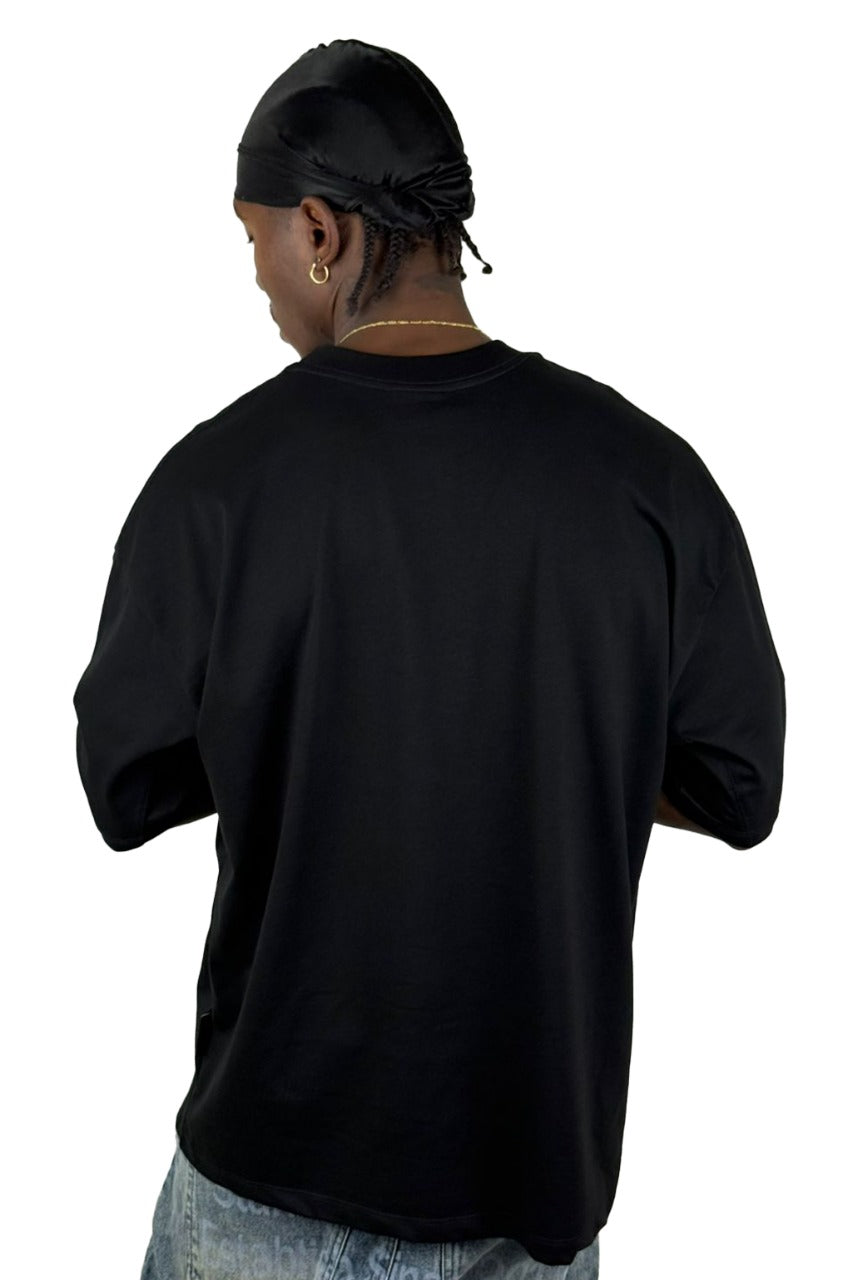 Oversize Basica Negra Alto Gramaje