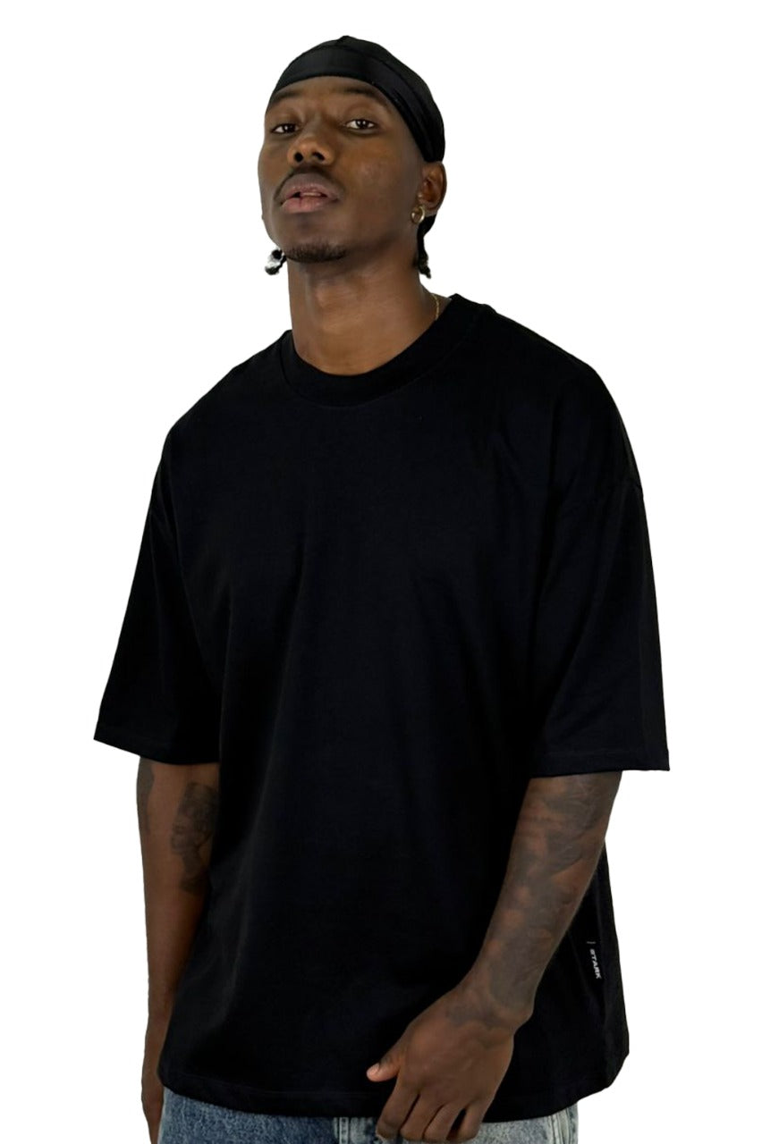 Oversize Basica Negra Alto Gramaje