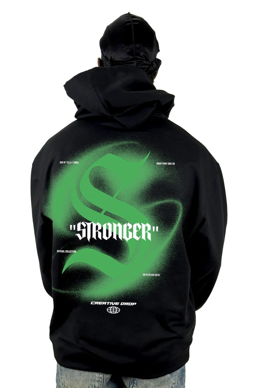 Buzo Capucha Negro Stronger