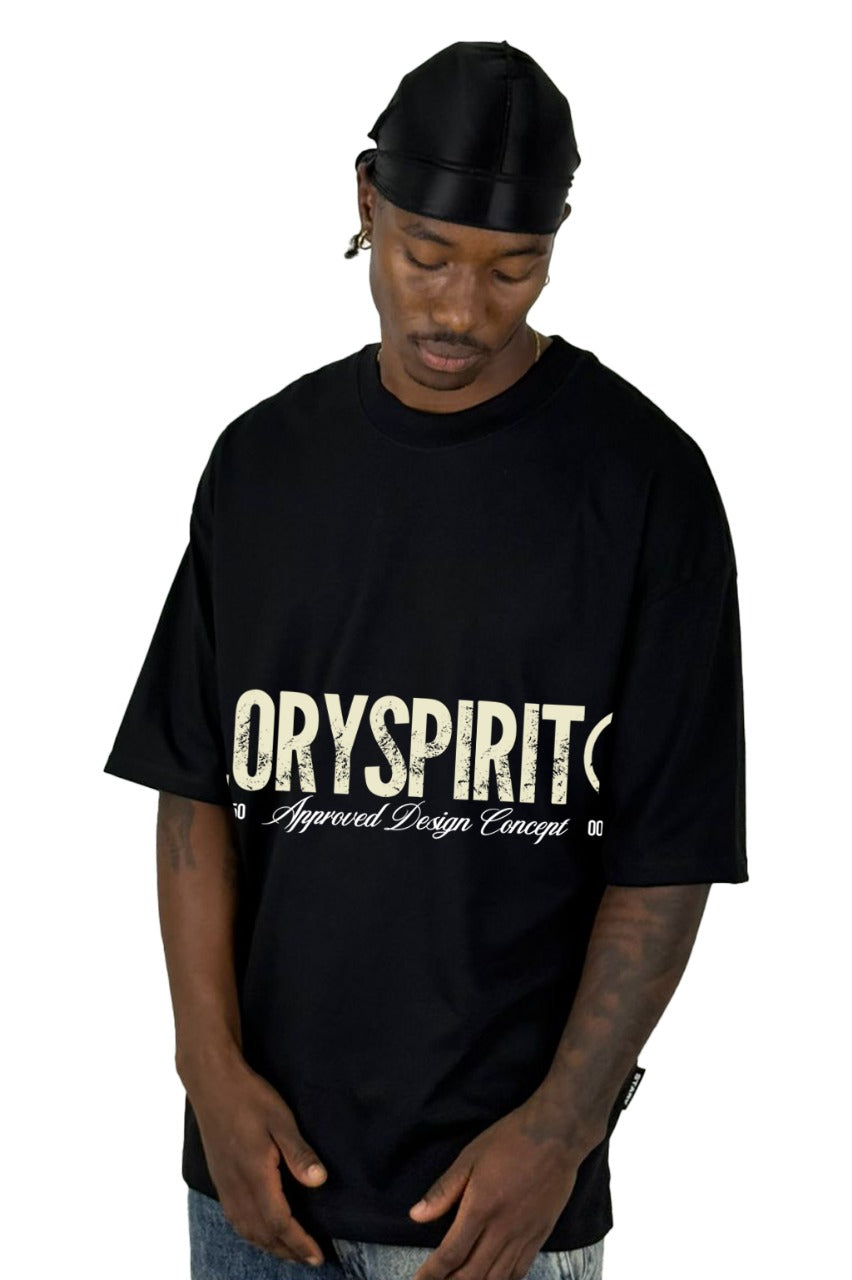 Oversize Negra GlorySpirit Alto Gramaje