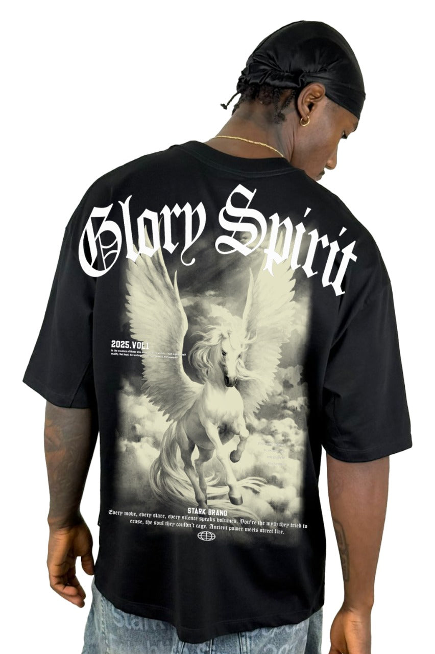Oversize Negra GlorySpirit Alto Gramaje