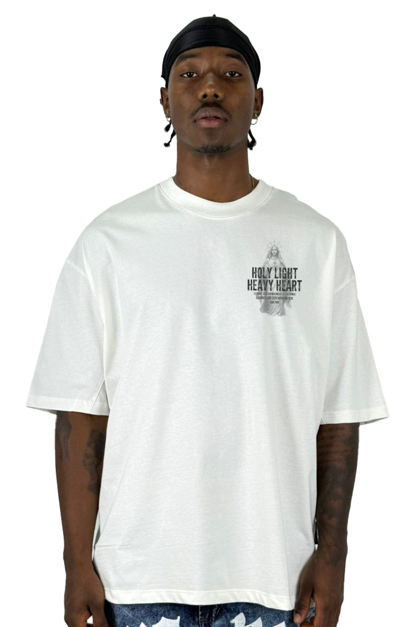 Oversize Blanca Holy Light Heavy Heart Alto Gramaje