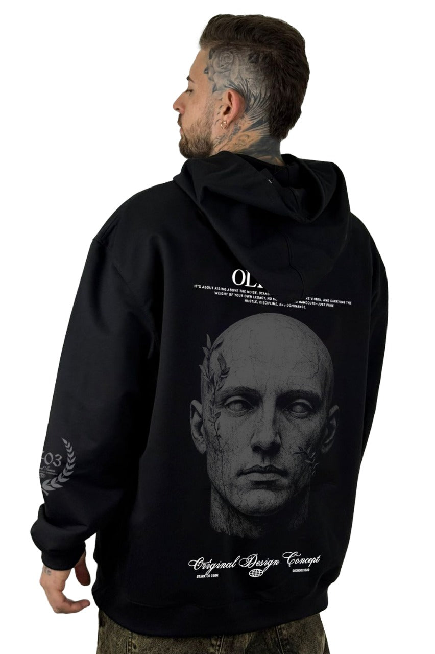 Buzo Capucha Negro Olympus