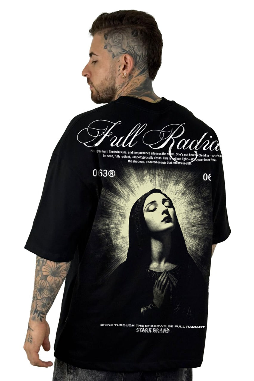 Oversize Negra Full Radiant Virgen Alto Gramaje