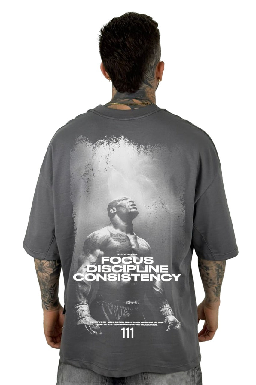 Oversize Gris Focus Discipline 111 Alto Gramaje