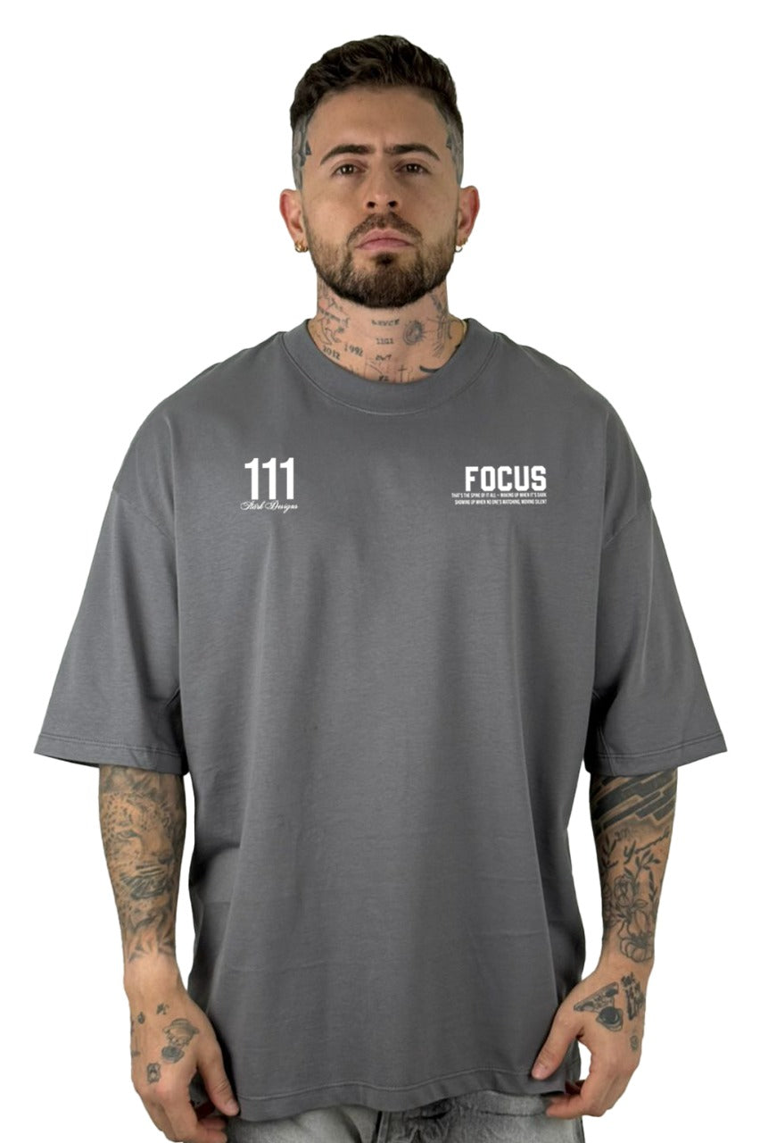 Oversize Gris Focus Discipline 111 Alto Gramaje