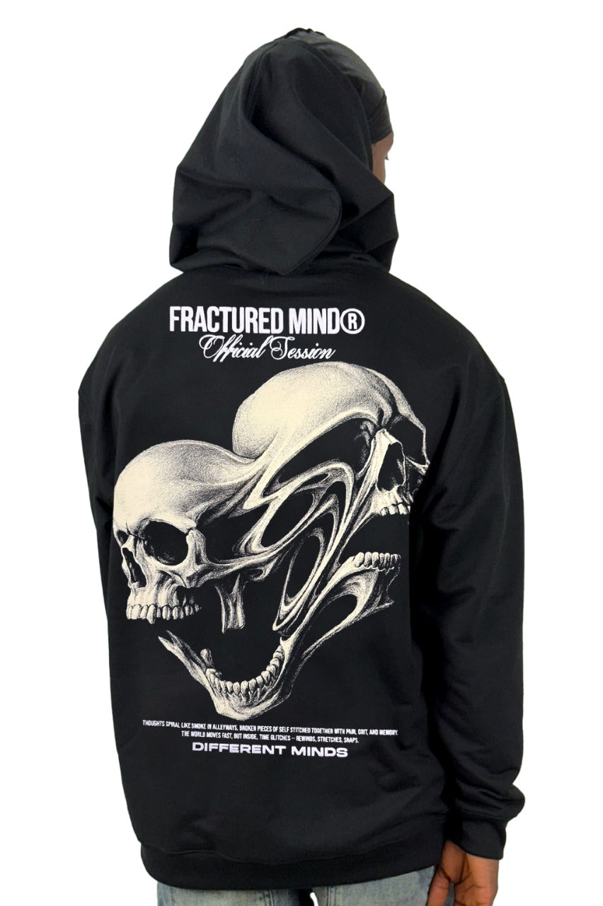 Buzo Capucha Negro Fractured Mind