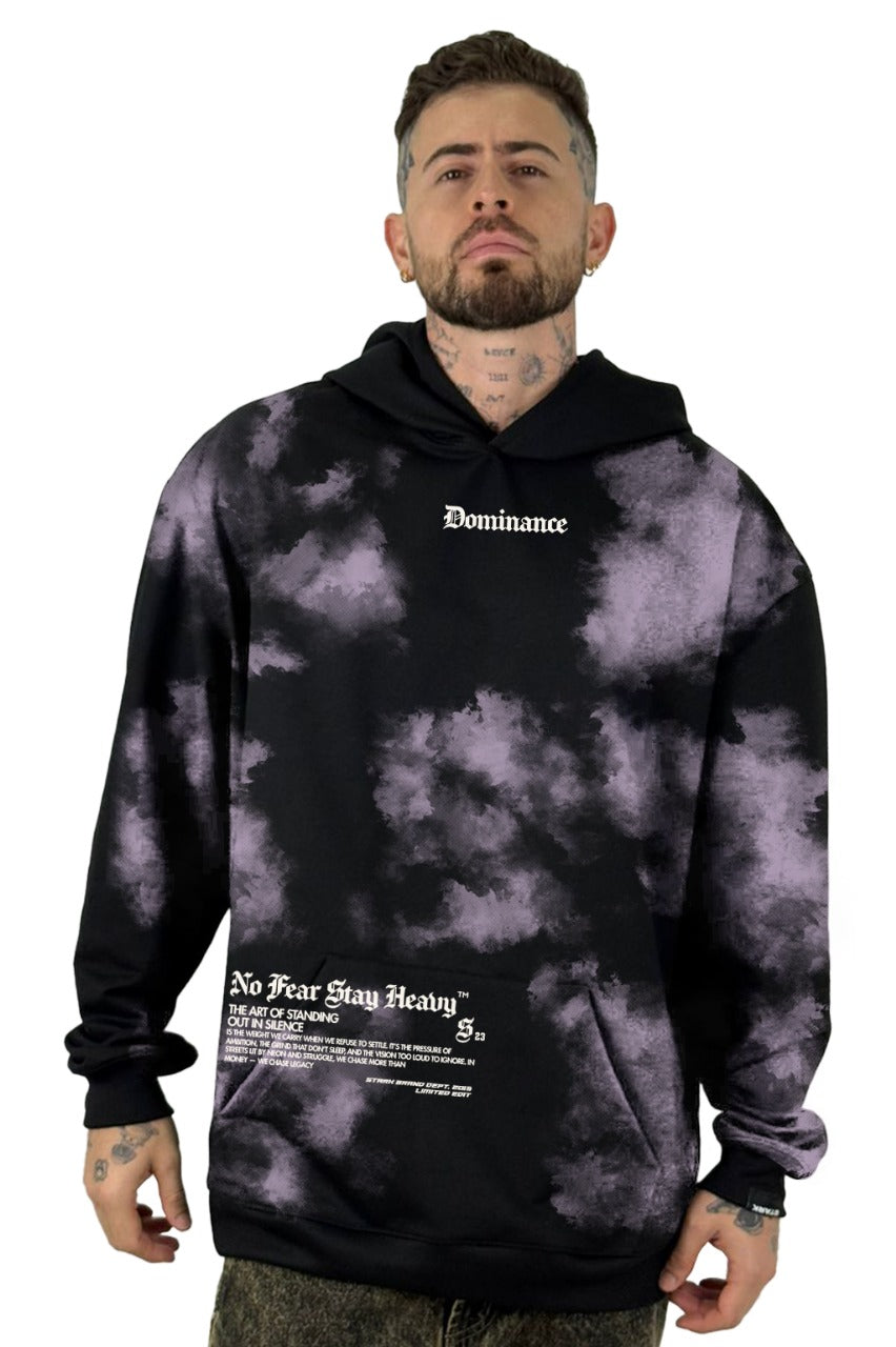 Buzo Capucha Negro Humo Dominance