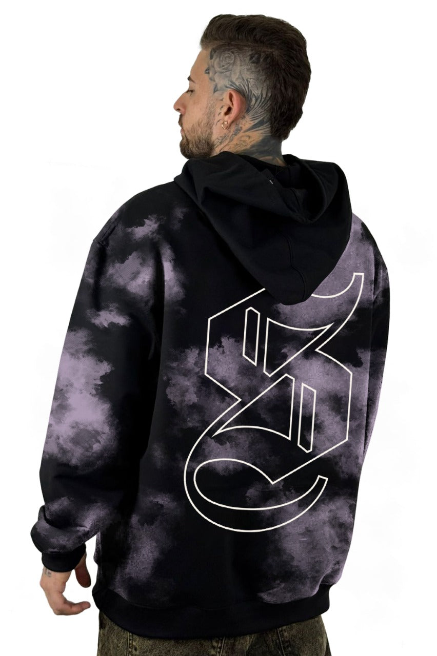 Buzo Capucha Negro Humo Dominance