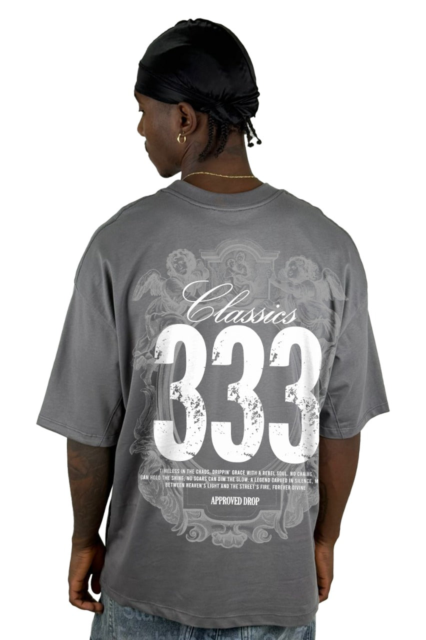 Oversize Gris Oscuro Classics 333 Alto Gramaje