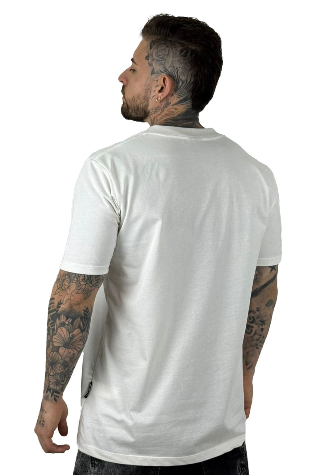 camiseta básica blanco crudo Alto Gramaje
