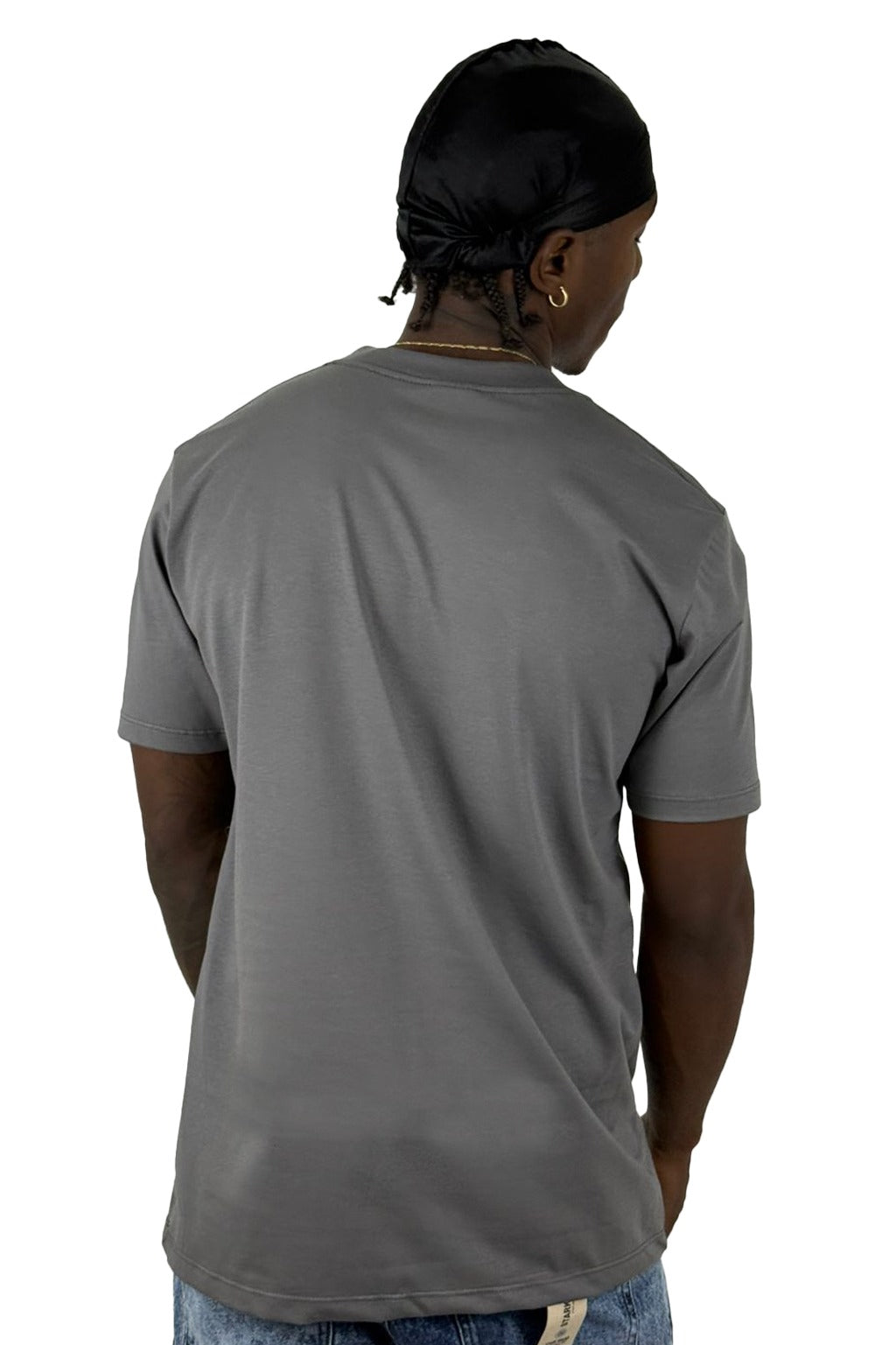 Camiseta Basica Gris Oscuro Alto Gramaje