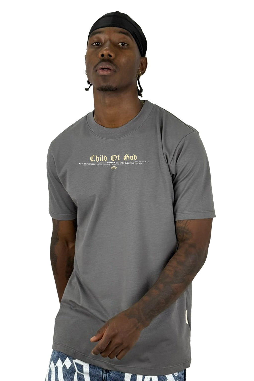Camiseta Gris Oscuro Child Of God Alto Gramaje