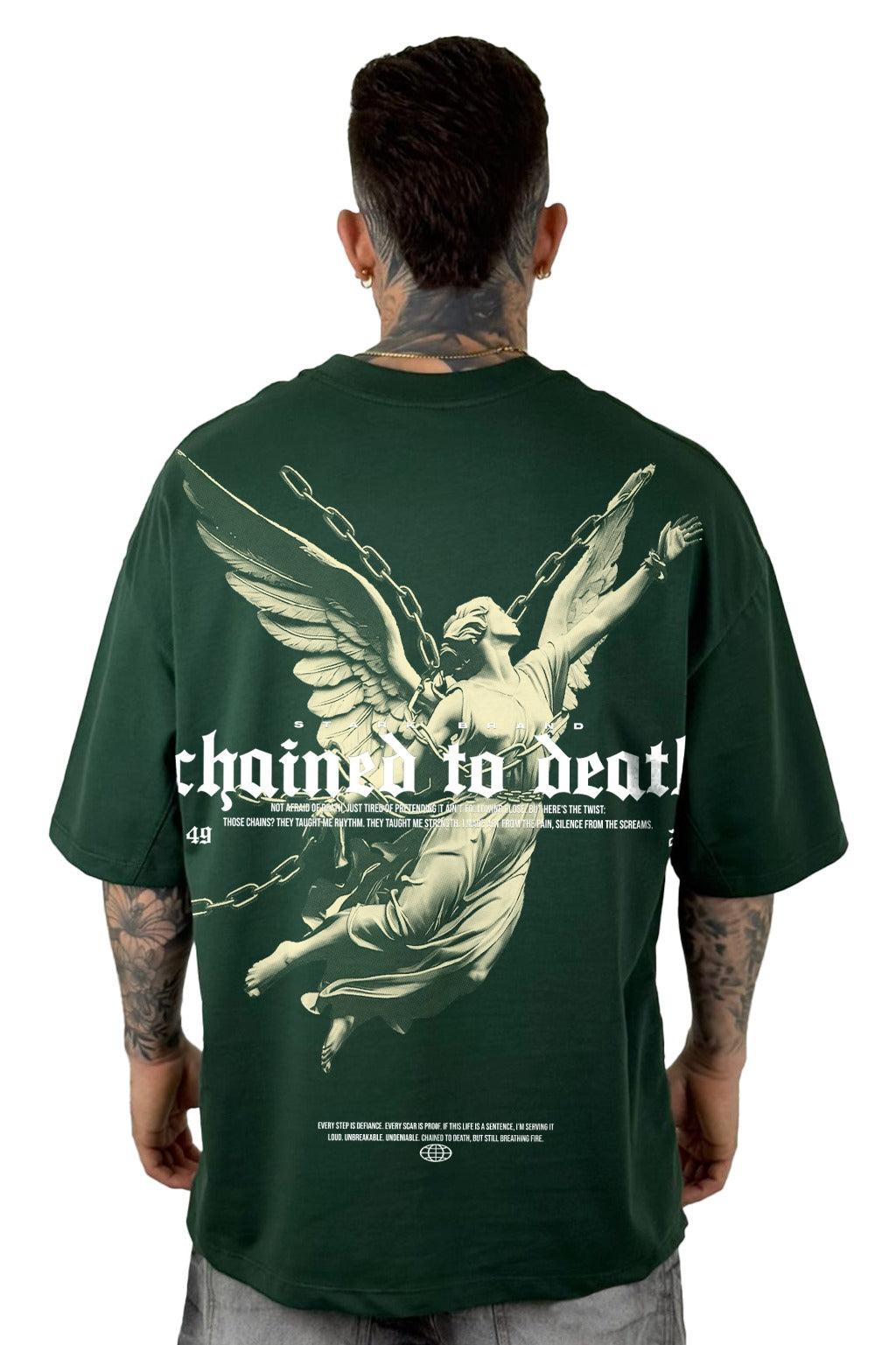 Oversize Verde Chained To Death Alto Gramaje