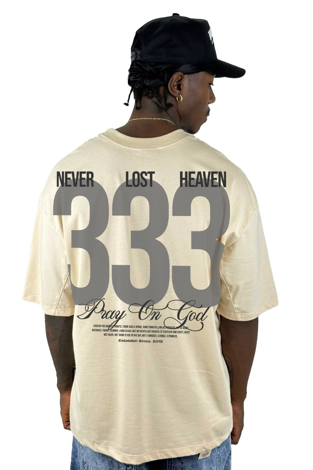 Oversize Beige Never Lost Heaven 333 Alto Gramaje