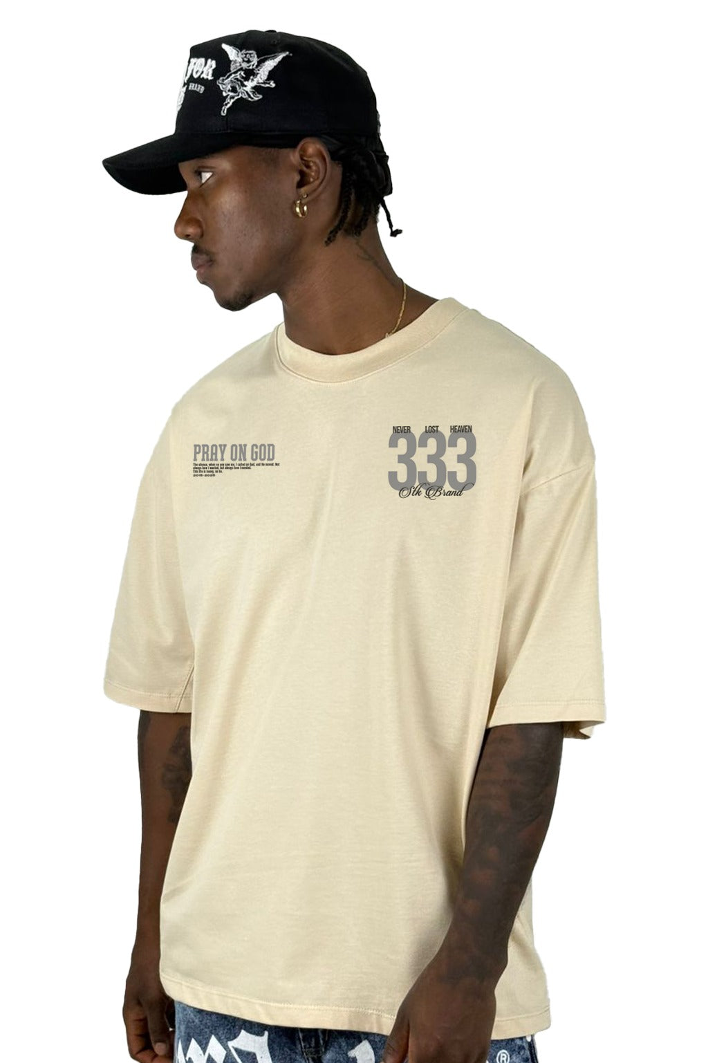 Oversize Beige Never Lost Heaven 333 Alto Gramaje