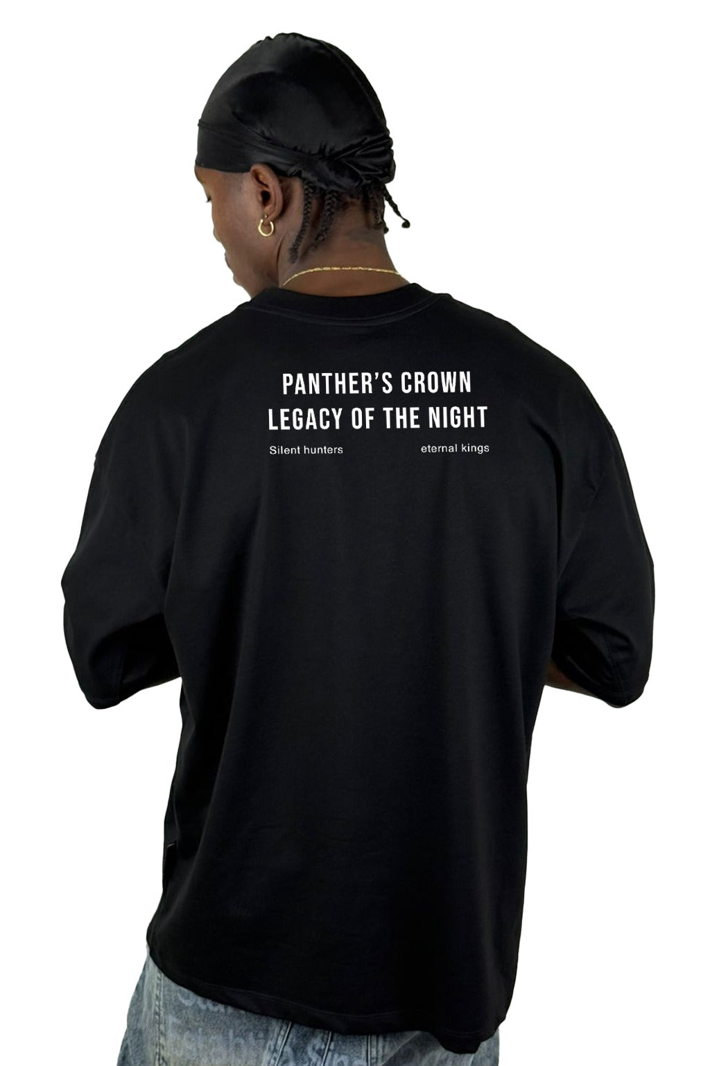 Oversize Negra Panther"s Crown Alto Gramaje