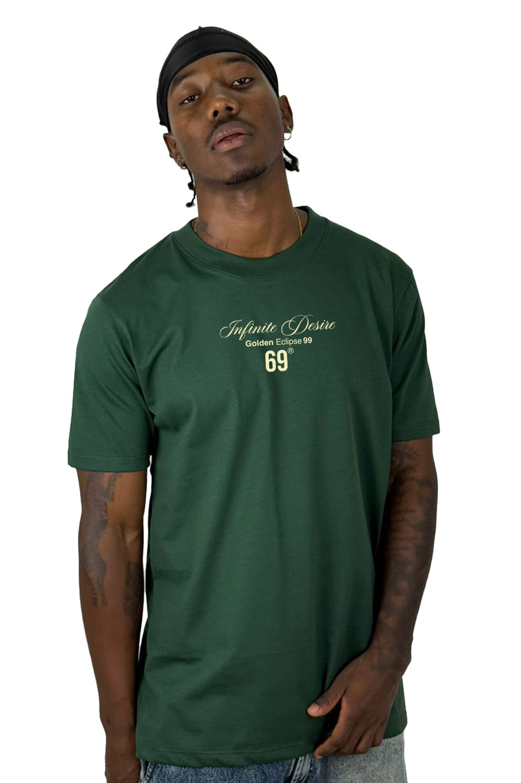 Camiseta Verde Infinite Desire 69 Alto Gramaje