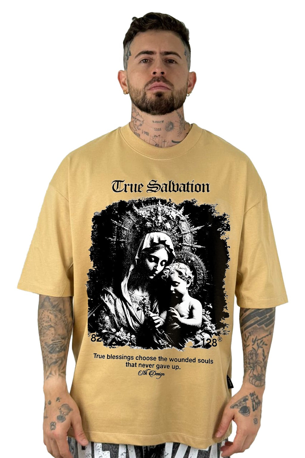 Oversize Mostaza True Salbation Alto Gramaje