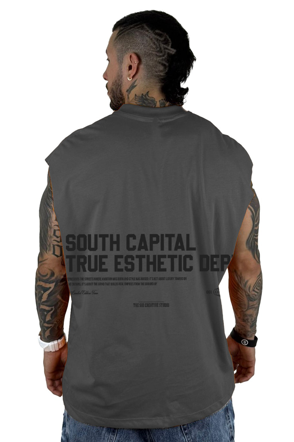 Camisilla Gris Oscuro South Capital Dept Alto Gramaje