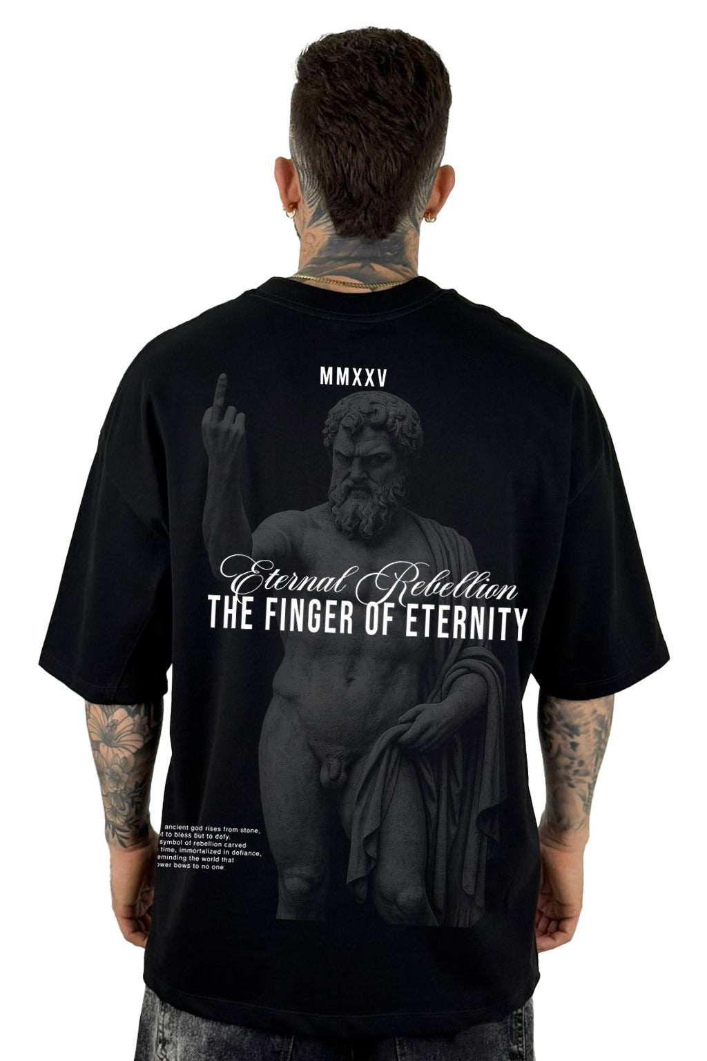 Oversize Negra The Finger Of Eternity Alto Gramaje